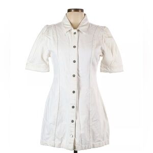 White Denim Button Down Dress by Sincerely Jules Size L